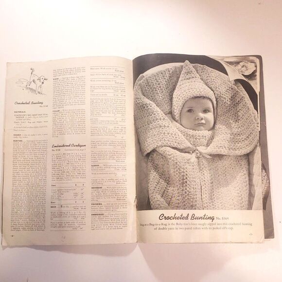 VINTAGE 1942 CHADWICK's Red Heart Woolies For Babies Book #178- 24 Pgs. - Picture 7 of 14